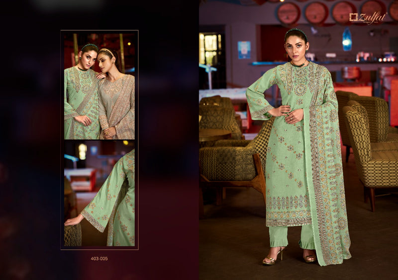 Zulfat Designer Suits Aline Cotton Exclusive Printed Party Wear Salwar Suits