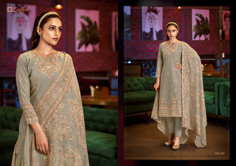 Zulfat Designer Suits Aline Cotton Exclusive Printed Party Wear Salwar Suits