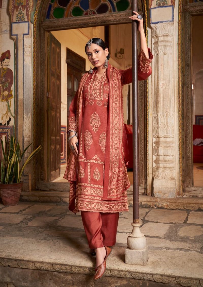 Levisha Alisha Vol 3 Pashmina Fancy Printed Work Stylish Designer Casual Look Salwar Kameez