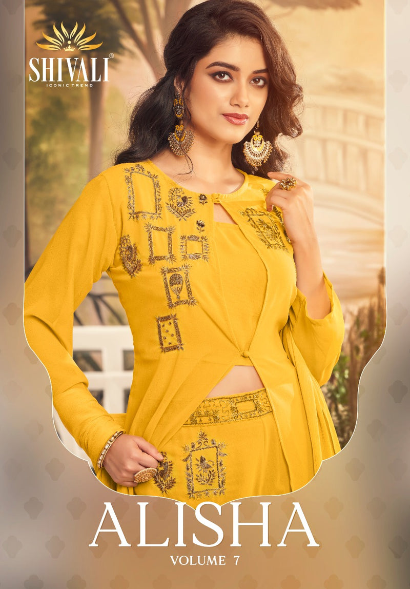 Shivali Fashion Alisha Vol 7 Fancy Designer Partywear Stylish Designer Kurti Collection