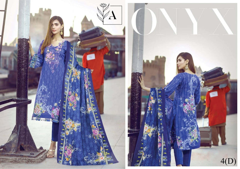 Alizeh Lawn Vol B Lawn Fancy Printed Pakistani Style Festive Wear Salwar Suits