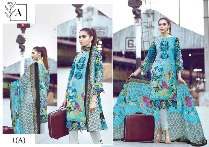 Alizeh Lawn Vol B Lawn Fancy Printed Pakistani Style Festive Wear Salwar Suits