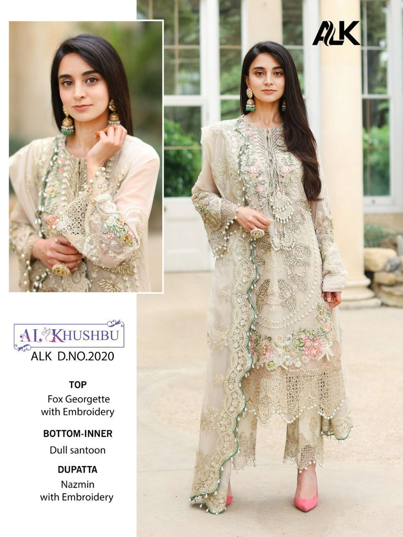 Al Khushbu Alk D No 2020 Elegant Georgette Pakistani Style Party Wear Salwar Suits