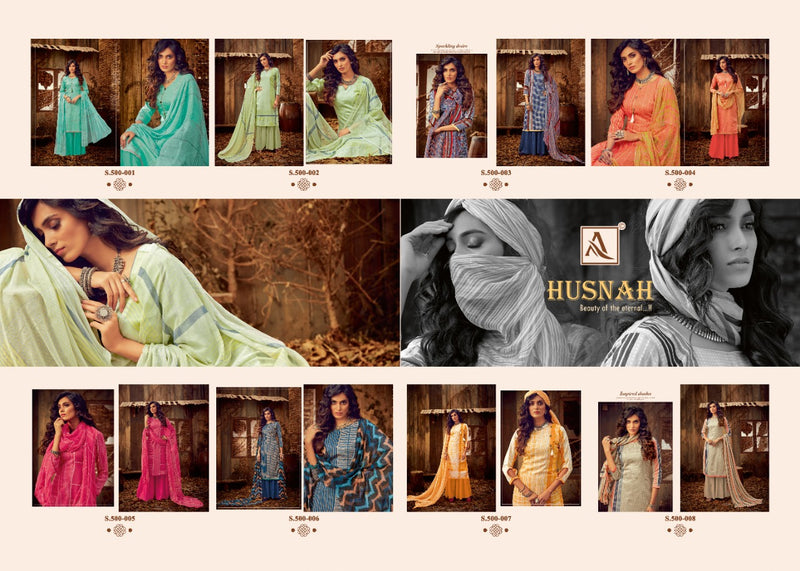 Alok Suit Husnah Digital Style Print Salwar Kameez In Pure Jam Cotton