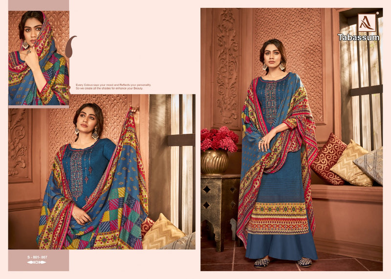 Alok Suit Tabassum Pure Jam Digital Print With Embroidery Work Casual Wear Salwar Suits