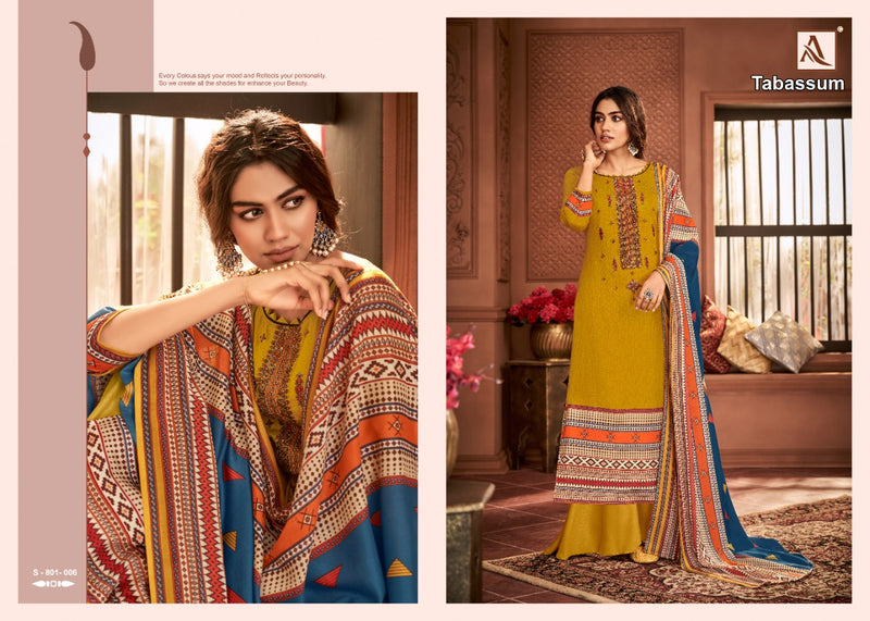 Alok Suit Tabassum Pure Jam Digital Print With Embroidery Work Casual Wear Salwar Suits