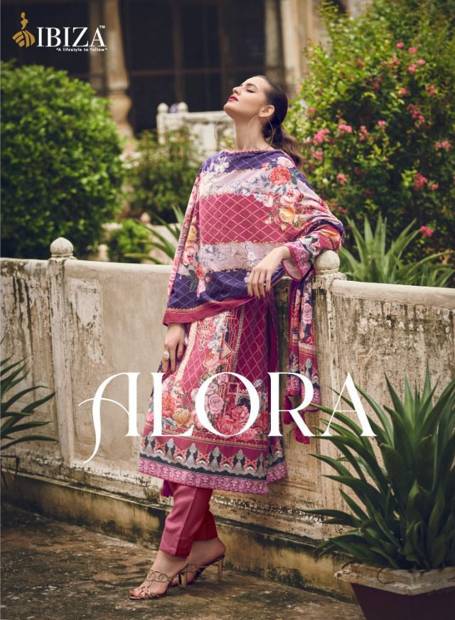 Ibiza Alora Velvet With Printed Work Stylish Designer Pakistani Salwar Kameez