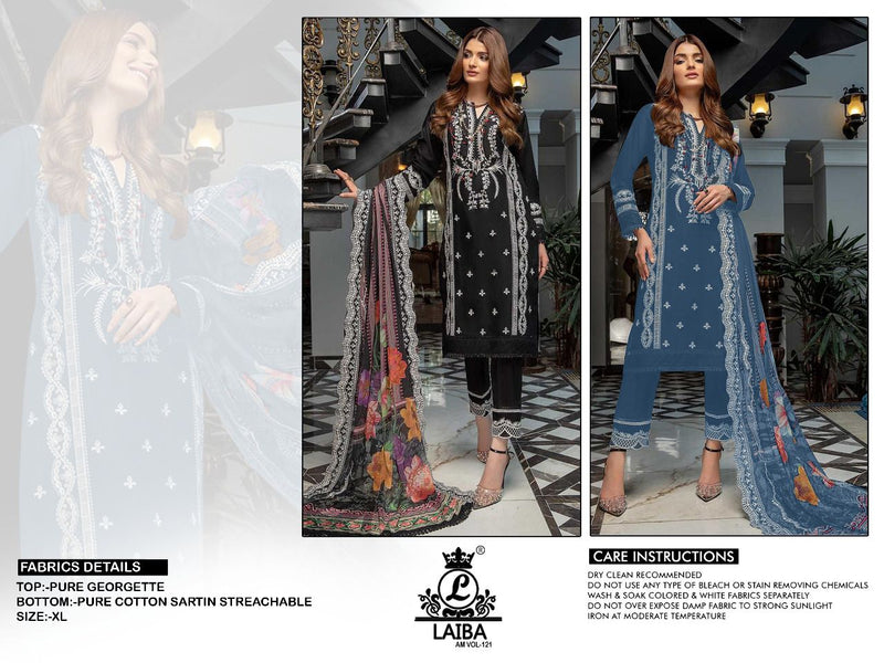 Laiba Am Vol 121 Georgette With Beautiful Fancy Work Stylish Designer Party Wear Fancy Pret Kurti