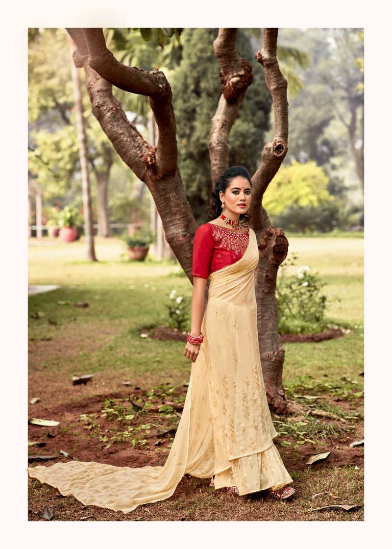 Kashvi Creation Amaira Fancy Party Wear Stylish Sarees With Gold Print