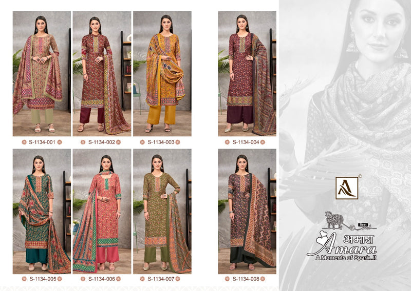 Alok Suit Amara Pashmina With Beautiful Digital Print Work Stylish Designer Casual Look Salwar Suit
