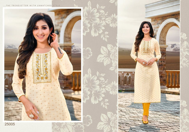 Kapil Trendz Amory Vol 3 Modal Silk Fancy Party Wear Kurtis With Embroidery Work