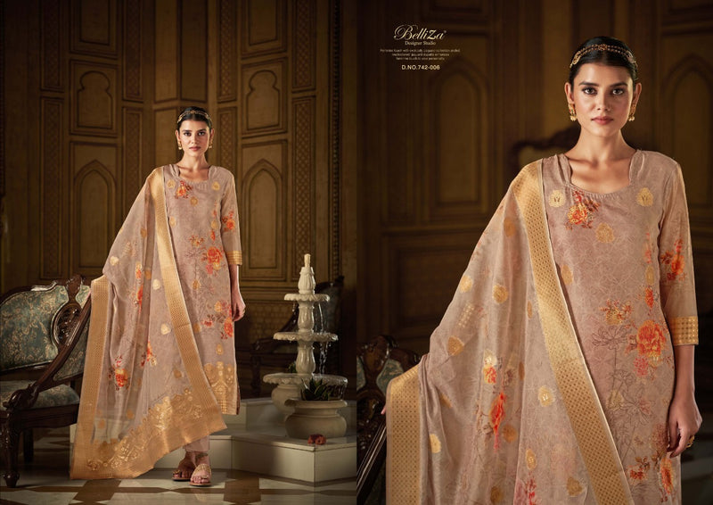 Belliza Amrut Jacquard With Heavy Fancy Embroidery Work Stylish Designer Festive Wear Salwar Kameez