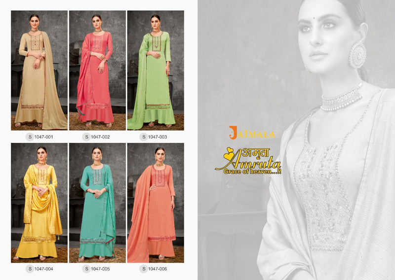 Alok Suit Amruta Viscose With Embroidery Work Stylish Designer Festive Wear Salwar Kameez