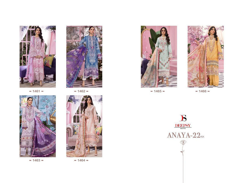 Deepsy Suits Anaya 22 NX Cotton Embroidered Pakistani Style Party Wear Salwar Suits