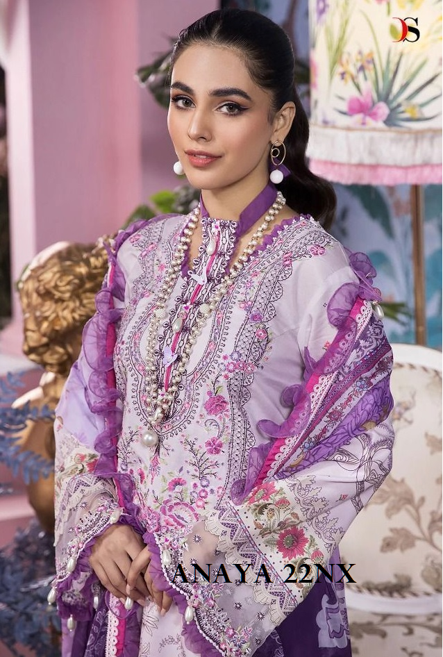 Deepsy Suits Anaya 22 NX Cotton Embroidered Pakistani Style Party Wear Salwar Suits