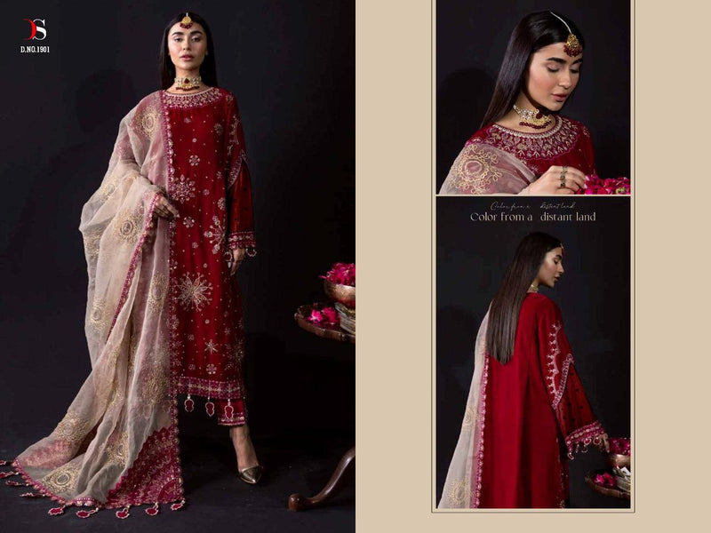 Deepsy Suit Anaya Vol 3 Velvet With Heavy Embroidery Work Stylish Designer Beautiful Pakistani Salwar Kameez