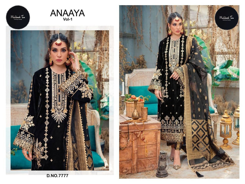 Mahboob Tex Annaya Vol 1 Fox Georgette Heavy Pakistani Style Embroidered Party Wear Salwar Kameez