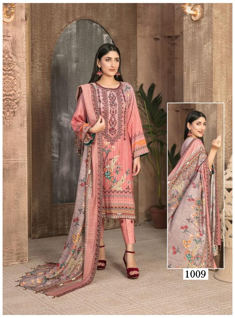 Maryam Andaaz Pure Cotton With Embroidery Work Stylish Designer Attractive Look Salwar Kameez