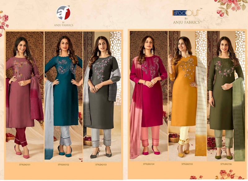 Anju Fabrics Shararat Vol 2 Viscose Modal Festive Wear Stylish  Embroidered  Kurtis