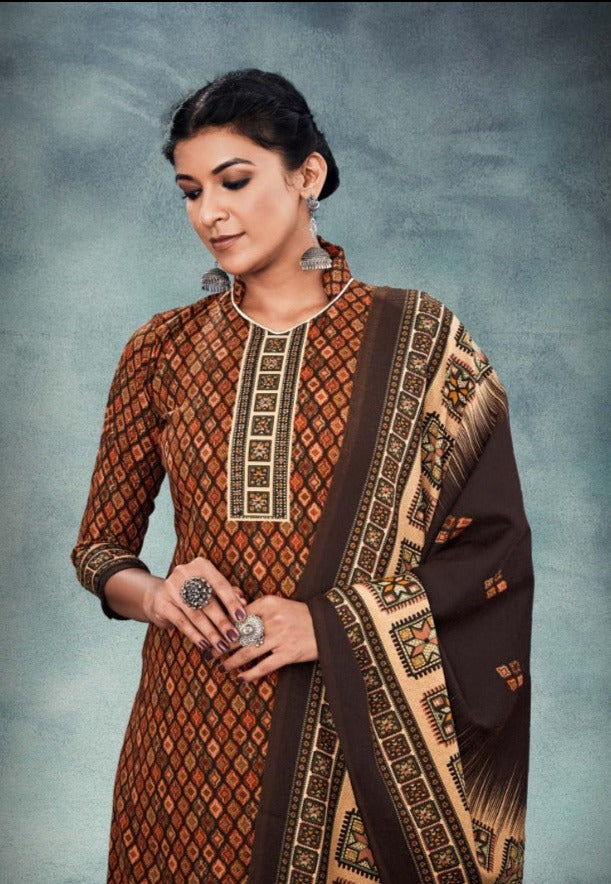 Romani Anokhi Soft Cotton Stylish Party Wear Salwar Suits With Digital Print