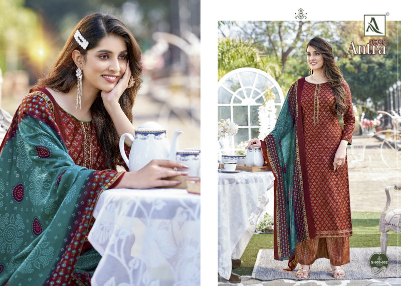 Alok Suits Antra Viscose Silk Digital Printed Party Wear Salwar Suits