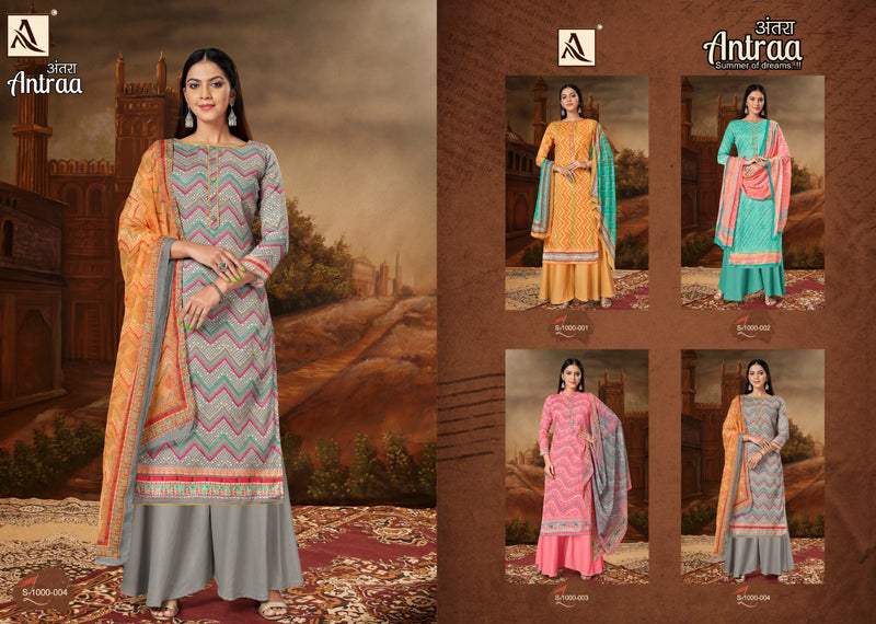 Alok Suits Antraa Jam Cotton Designer Digital Print Fancy Neck Pattern Fancy Designer Printed Salwar Suit