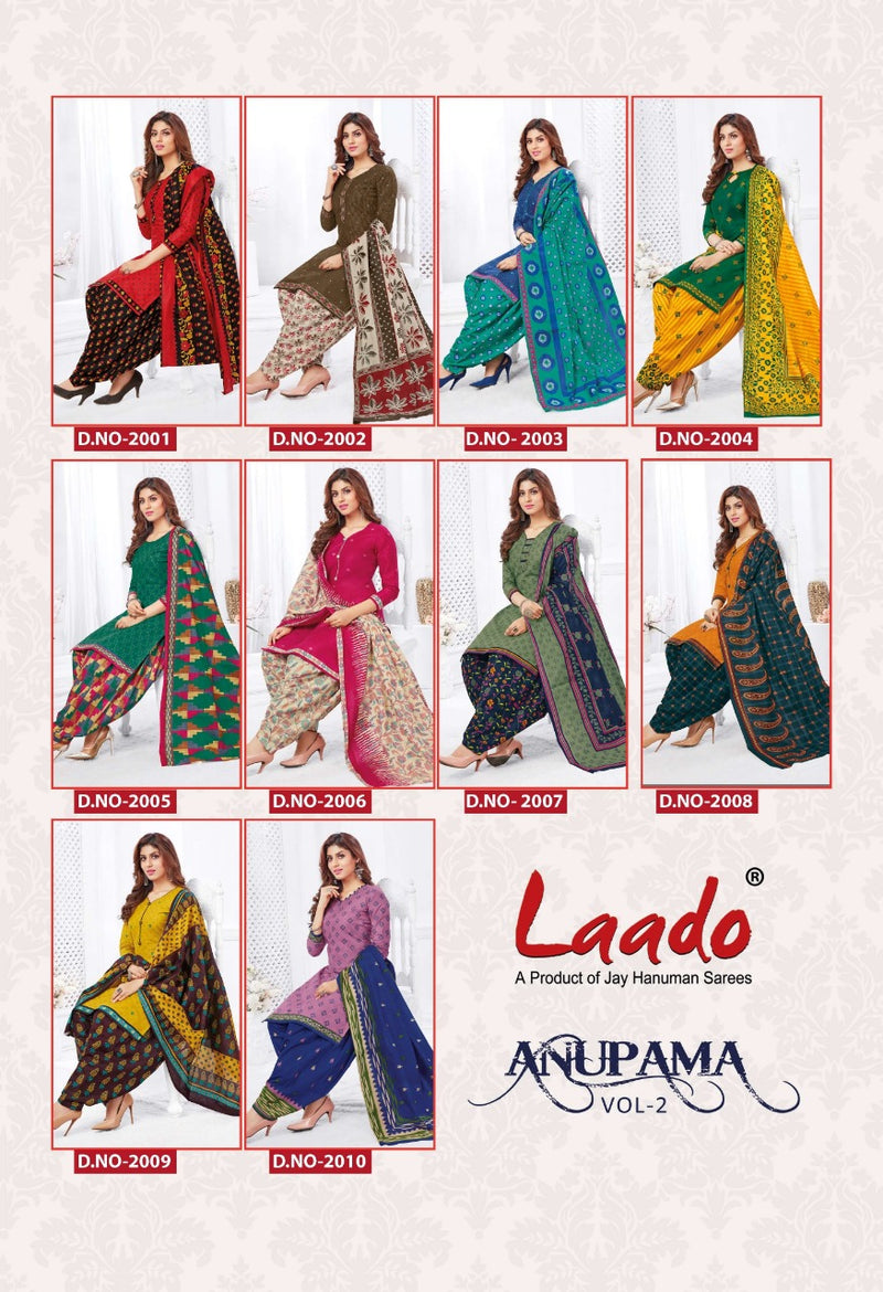 Laado Anupama Vol 2 Pure Cotton Patiyala Style Casual Wear Salwar Kameez