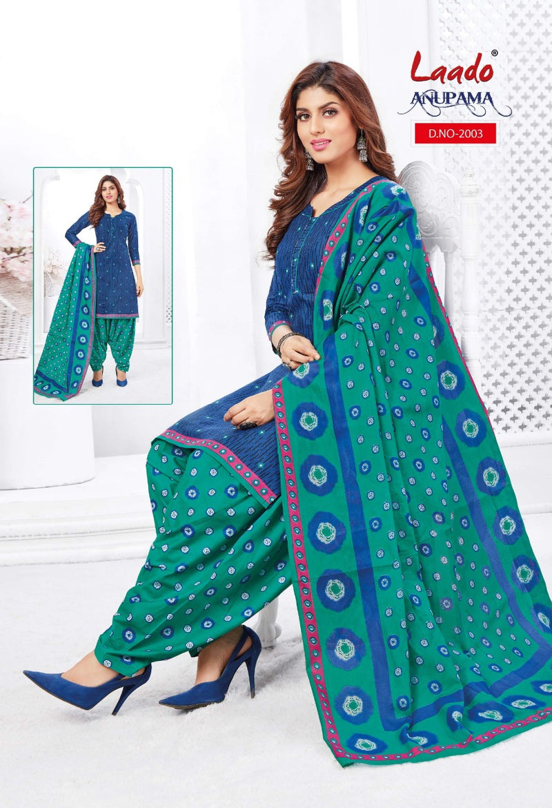 Laado Anupama Vol 2 Pure Cotton Patiyala Style Casual Wear Salwar Kameez