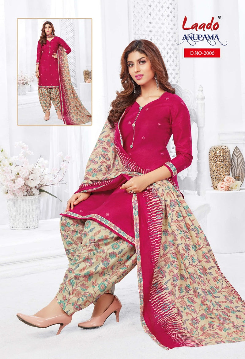 Laado Anupama Vol 2 Pure Cotton Patiyala Style Casual Wear Salwar Kameez