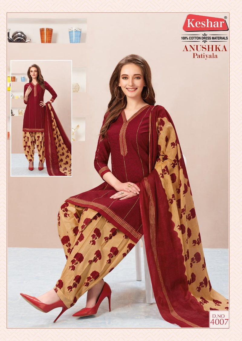 Kesar Anushka Vol 4 Cotton Printed Festive Wear Salwar Suits
