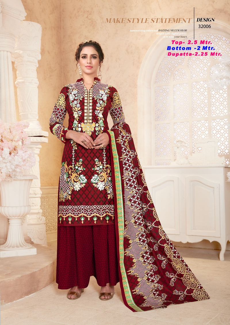 Apna Cotton Razia Sultan Vol 32 Cotton Fancy Dress Salwar Suit