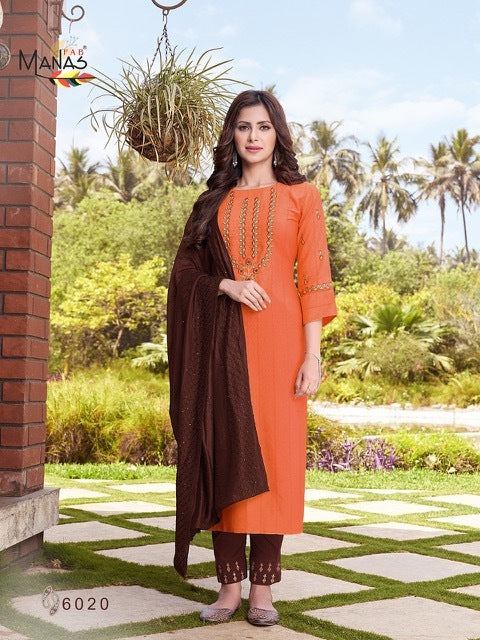 Manas Fab Arina Vol 4 Rayon Embroidered Designer Fancy Party Wear Kurtis