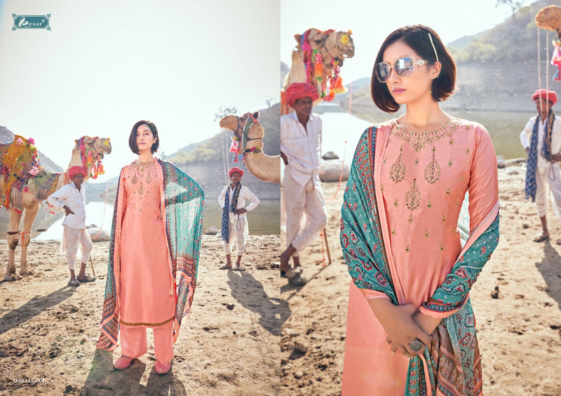 Kesar Armeena Vol 6 Silk Embroidered Designer Party Wear Salwar Suits