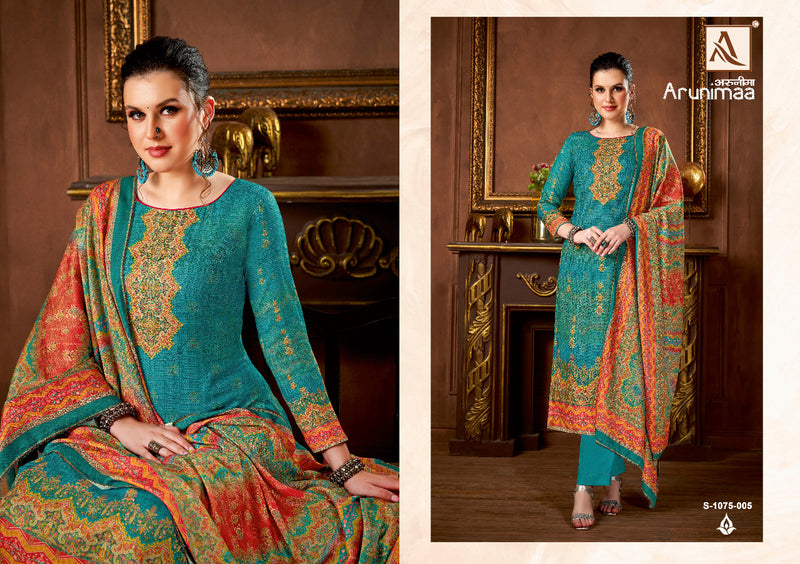 Alok Suit Arunimaa Pashmina With Printed Work Stylish Designer Attractive Look Fancy Salwar Suit