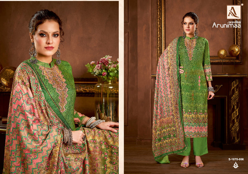 Alok Suit Arunimaa Pashmina With Printed Work Stylish Designer Attractive Look Fancy Salwar Suit