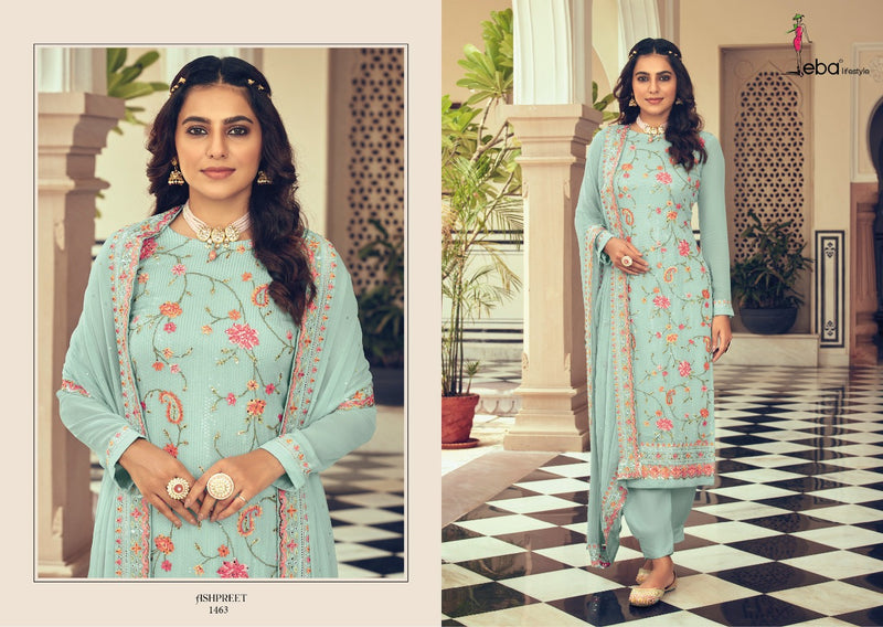 Eba Ashpreet Vol 6 Georgette With Heavy Embroidery Work Stylish Designer Party Wear Salwar Suit