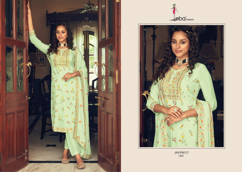 Eba Ashpreet Vol 6 Georgette With Heavy Embroidery Work Stylish Designer Party Wear Salwar Suit