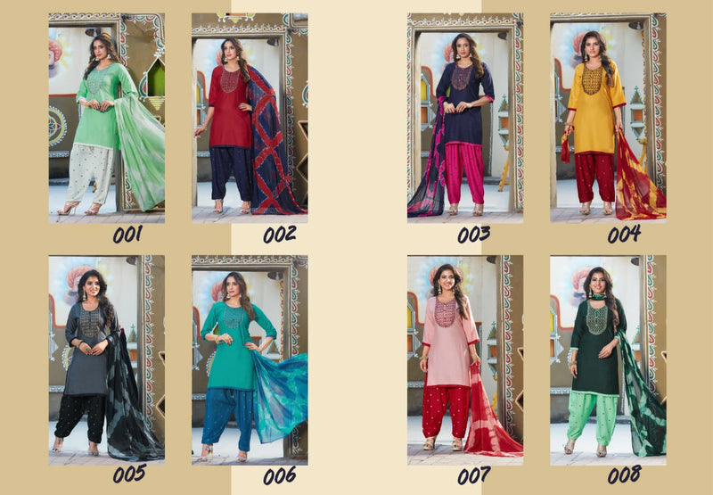 Manjeera Fashion Atrangi Rayon Ready Made Party Wear Salwar Suits