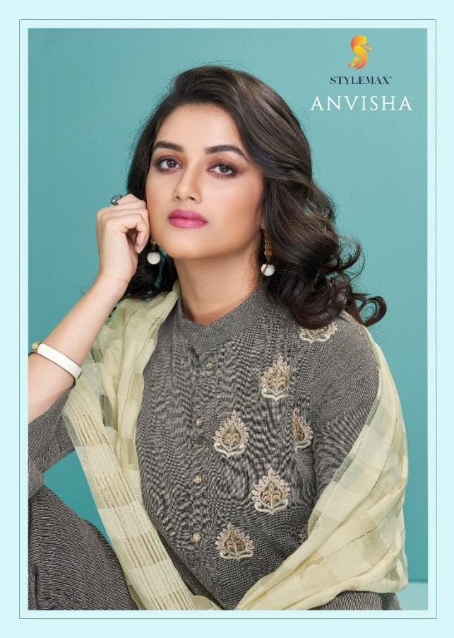 Stylemax Avisha Vol 1 Cotton Embroidered Designer Festive Wear Kurtis With Bottom & Dupatta
