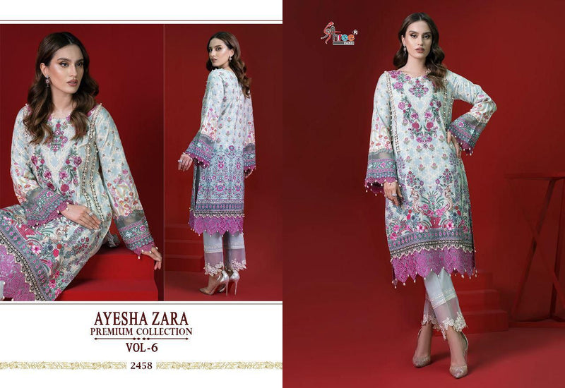 Shree Fabs Ayesha Zara Premium Collection Vol 6 Pure Cotton Stylish Designer Casual Look Pakistani Salwar Suit