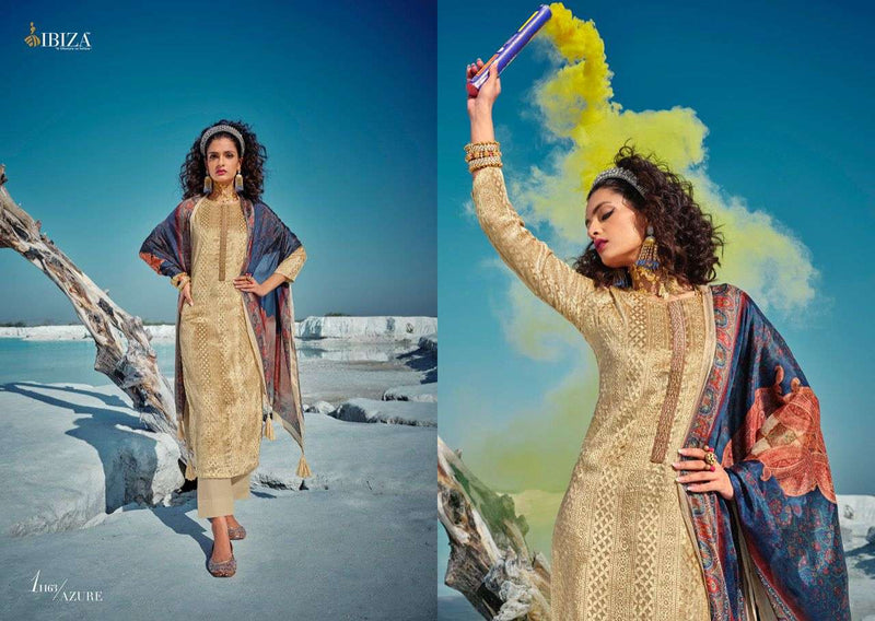 Ibiza Azure Velvet Brasso Designer Party Wear Fancy Suits