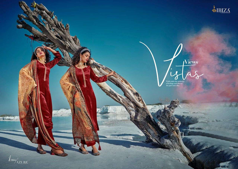 Ibiza Azure Velvet Brasso Designer Party Wear Fancy Suits
