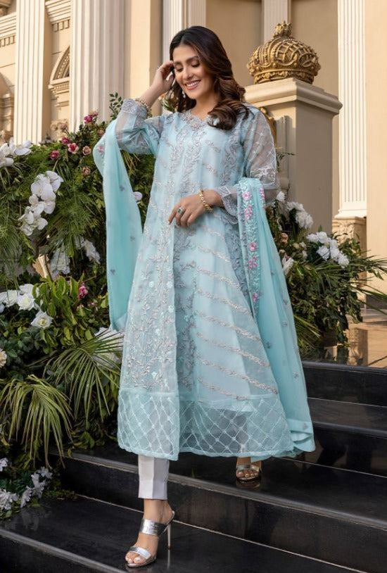 Rawayat Azure Vol 1 Butterfly Net With Fancy Work Stylish Designer Party Wear Salwar Kameez