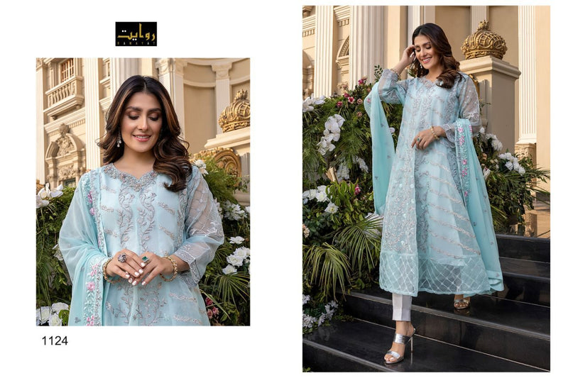 Rawayat Azure Vol 1 Butterfly Net Fancy Party  Wear Salwar Kameez