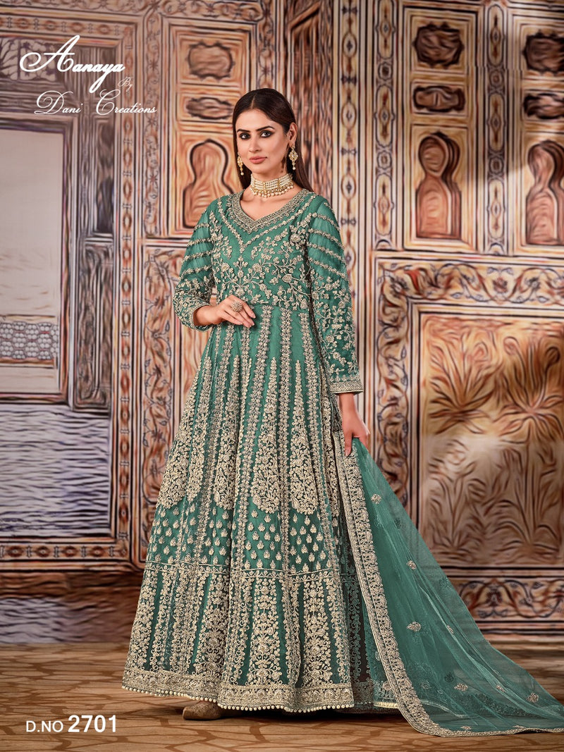 Aanaya 2700 Series Net With Heavy Front Work Salwar Suit