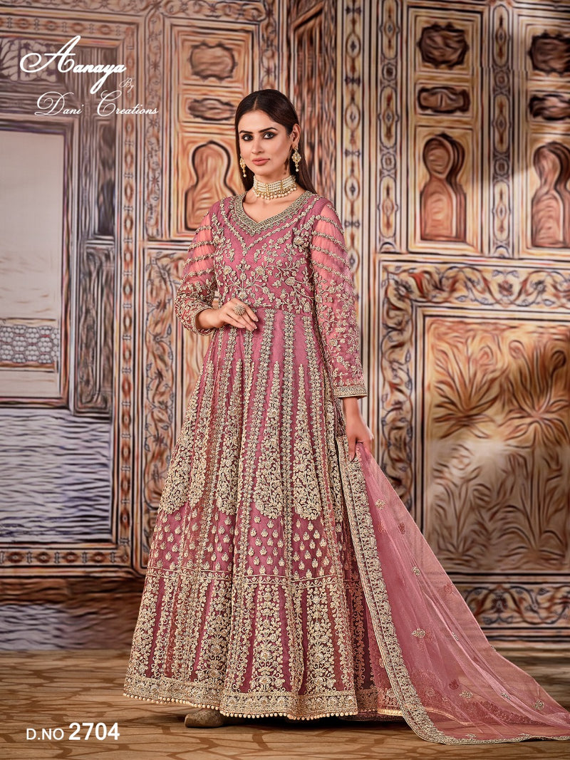 Aanaya 2700 Series Net With Heavy Front Work Salwar Suit