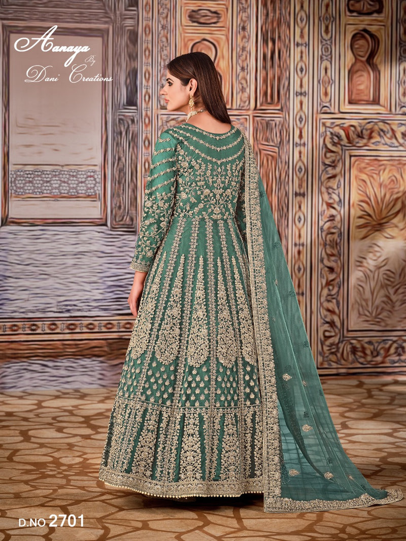 Aanaya 2700 Series Net With Heavy Front Work Salwar Suit
