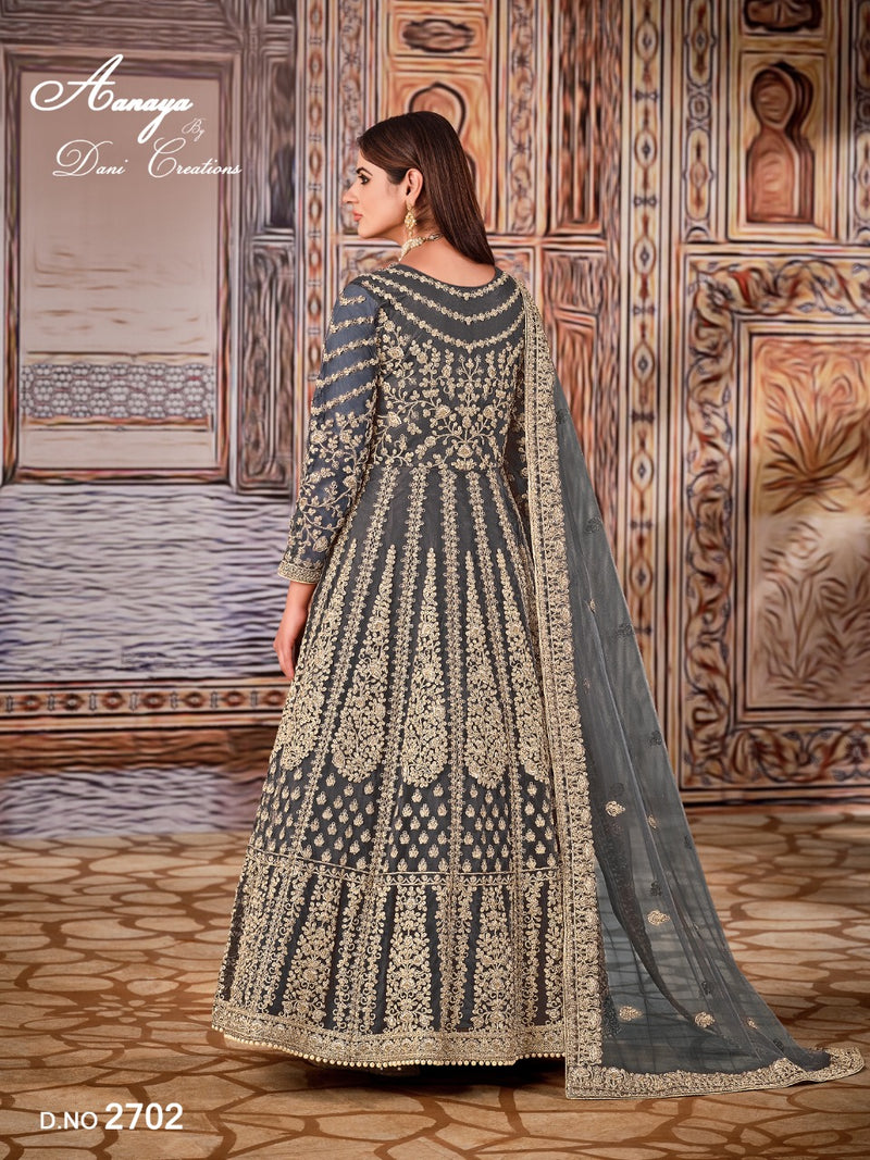 Aanaya 2700 Series Net With Heavy Front Work Salwar Suit