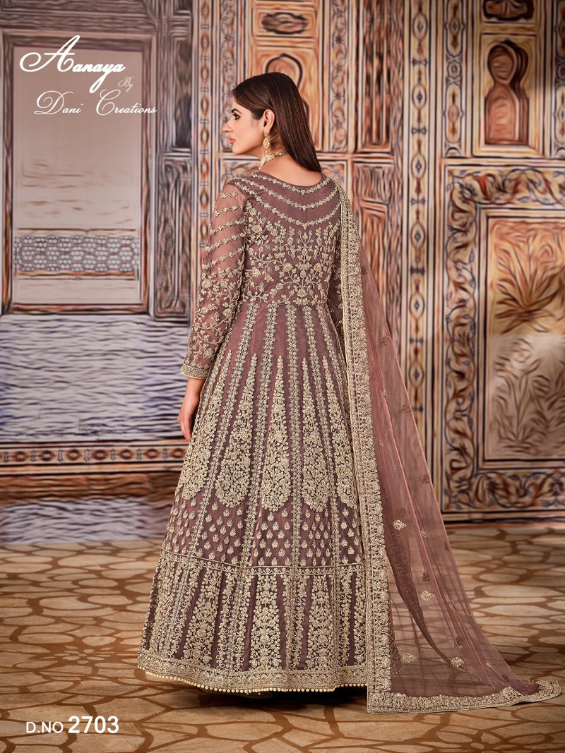 Aanaya 2700 Series Net With Heavy Front Work Salwar Suit