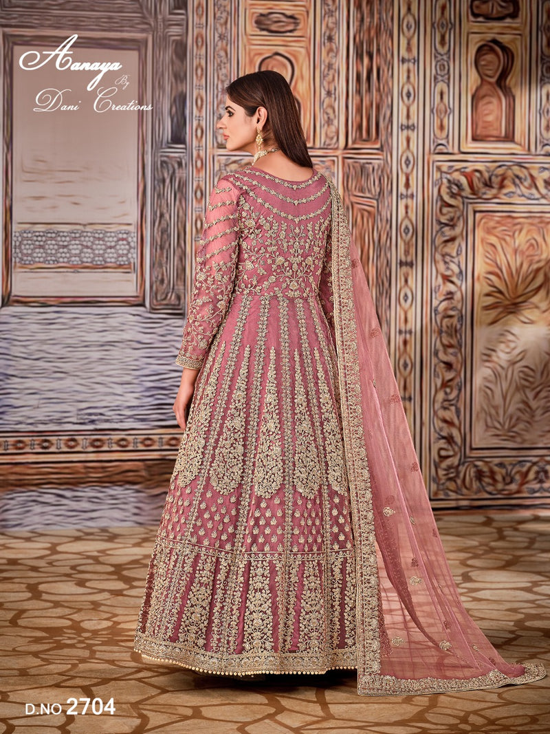 Aanaya 2700 Series Net With Heavy Front Work Salwar Suit
